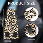 Car Seat Headrest Hook, Universal Leather Cute Hanger Holder Hook, Storage Organizer Interior Accessories for Purse Bags Handbag Luxury Yellow Leopard - Image 5