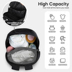mamatepe Snap-on Storage Bag Compatible with Doona Infant Car Seat, Organizer Bag,Wearable Backpack for Baby Travel, Stroller Bag for Doona Car Seat & Stroller (Black) - Image 3