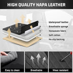 Seat Covers for Silverado/Sierra| Waterproof Leather Pickup Truck Custom Seatcovers Full Set for Chevy Silverado GMC Sierra 2014-2018 1500, 2015-2019 2500HD 3500HD Crew Double Extended Cab - Image 7