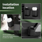 Car Seat Side Storage Pouch, Automotive Interior Phone Holder Organizer, Vehicle Gap Storage Bag for Small Items, Universal for Most Cars (Black) - Image 7