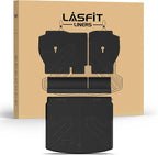 LASFIT Cargo Liner for Honda CR-V 2023-2026 (Gasoline & Hybrid & e:FCEV) | All Weather Custom Fit Anti-Slip Pet Friendly Easy Clean TPE Trunk Mat with Backrest Mat (Upper Position) by LASFIT