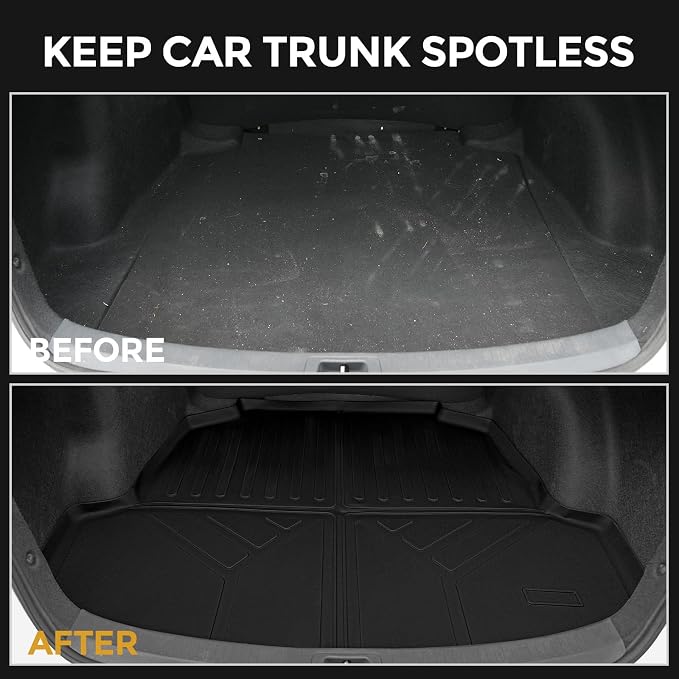 Floor Mats for 2020-2026 Toyota Corolla Sedan Accessories | Full-Coverage Set with Cargo Liner, Odorless & Durable, All-Weather Protection, 3D Laser Fit, Easy to Spray Clean - Image 7