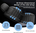 Car Seat Covers Fit for Honda HR-V 2016-2026 Full Set | Faux Leather Waterproof Automotive Seat Protectors,Compatible with Airbags,Easy to Install,5 Seats Black - Image 6