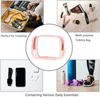 Buminee Clear Pouch Small, 6.6"x2.3"x4.7" Size TSA Approved Toiletry Bag, Travel Bags for Toiletries, Cosmetic Bag for Women and Men Small - Mixed Color - 5 Pack - Image 4