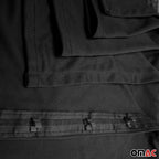 OMAC 54" x 71" Cab Divider Van Cabin Curtain Campervan Kit Black - Image 8