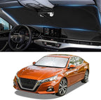 Sun Shade for Altima Windshield Sunshade fit 2013-2016 2017 2018 Nissan Altima Sedan Accessories Front Window Cover Shield Car Sun Visor Screen Protector Block UV Rays by BOODANCARS