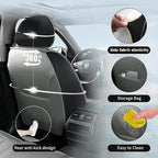 Fit Tacoma Premium Leather Car Seat Covers for Toyota Tacoma 2016-2022 2023 - Waterproof，Breathable，All-Weather Seat Cushion Protecto & Airbag Compatible, 2 Front Seat Gray&Black - Image 8