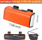 Car Sunglasses Holder for Sun Visor, Button Leather Eyeglass Hanger and Interior Storage Box - Image 3