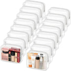 YedsIntu 16 Packs Clear Makeup Bags Cosmetic Storage Bags Waterproof TAS Approved Toiletry Bags PVC Zipper Pouches Organizer Case for Organizing Travel Bathroom by YedsIntu
