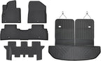 AUXKO Floor Mats Cargo Mat Backrest Mat for Kia Sorento 7 Seats 2016-2020 | High Wall,All-Weather,All Season,Odorless,Anti Slip,Rain&Salt Resistant,TPE Material,Black,Accessories,Pet Friendly - Image 2