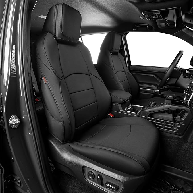 EKR Car Seat Covers Custom Fit for Toyota 4Runner(5 Seats) Full Set | for Toyota 4 Runner 2025-2026 Seat Covers for SUV,Full Wrap,Airbag Compatible,Waterproof Pet-resistant,Neoprene(Black) by EKR