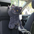 Tissue Box Cover Plush Tissue Box Holder for Car, Home, Decorative Holder/Organizer for Bathroom Vanity Countertop, Nightstands, Office Desk-Cat by seemehappy