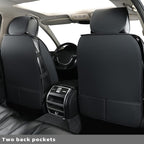 Car Seat Covers Full Set,Universal Fit for Most Cars,SUV,Sedans and Pick-up Trucks,Automotive Vehicle Faux Leather Cushion Covers for 5 Passenger Cars(Full Set,Black/Red) - Image 2