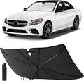 EcoNour Foldable Windshield Sun Shade & Window Tint Fit for 2015-2019 2020 2021 Mercedes Benz C Class Sunshade, Front Car Window Shades Sun Visor, UV Protection, Heat Blocker, Car Accessories by EcoNour