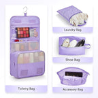 OlarHike 10 Set Compression Packing Cubes for Travel Essentials,Compressible Expandable Space Saver Bags for Organizing Clothes,Luggage Garment Bags with Over 1000 pcs Mesh Holes(Light Purple) - Image 5