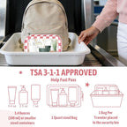 YOPCDJ 3PCS Clear Toiletry Bag, TSA Approved Travel Makeup Pouch with Zipper for Cosmetics and Toiletries, Diaper Bag Organizer Pouch Set, Women's Purse Organizer and Clear Car Bag - Image 7