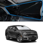 Windshield Sun Shade Umbrella for 2023-2026 Sportage for Kia | Full covered for windshield, Block UV Rays, Heat Reduction, Easy to install, Durable & Fold Up Small by YYCKE