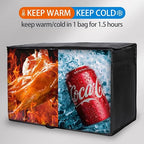 Bodaon 2-Pack Insulated Food Delivery Bag, XX-Large Reusable Grocery Shopping Bag, Frozen Food Cold, Bodaon Cooler Bags with Zippered Top, Black | Reusable Shopping Bag, Frozen Food Cold, Cooler Bags for Picnic, Commercial Catering Pizza Carrier, Therm... - Image 3