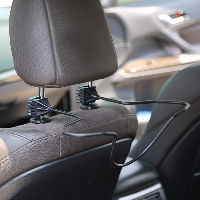 GEEDAR Cowboy Hat Holder Rack for Truck SUV Car (Keep Hat Shape) Car Clothes Hanger Bar Coat Hanger Hard Hat Holder for Truck Seat Car Accessories - Image 4