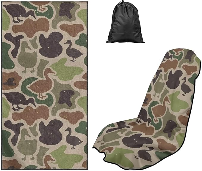 Car Towel Seat Cover Camo Duck Car Seat Cover Protector Breathable Comfortable Cars Interior Accessories Easy to Installation for Cars SUV Trucks by Aplkyhs