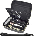 Barber Case for Hair Clippers, for Wahl, for Ufree and for Andis, Case Only | Trimmer Tools Storage Organizer, Easy-Clean PU Interior, for Barbers/Stylists/Pet Groomers, Travel/Home/Salon Use, Black by Casmilee