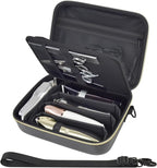 Barber Case for Hair Clippers, for Wahl, for Ufree and for Andis, Case Only | Trimmer Tools Storage Organizer, Easy-Clean PU Interior, for Barbers/Stylists/Pet Groomers, Travel/Home/Salon Use, Black by Casmilee