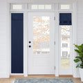 RYB HOME Sidelight Curtains for Front Door, Skinny Narrow Window Curtains | Entry Glass Door Cover, Renter Friendly Blackout Curtains, Adhesive No Drill, Wide 12 inch x Long 69 inch, Navy Blue, 1 Pc by RYBHOME