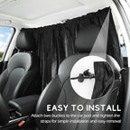 ZATOOTO Car Window Curtains for Privacy, Magnetic Divider Window Sun Shade | Universal Fit, Front & Rear Divider, Keep Cool, Easy Installation, For Travel & Camping, Removable Simple - Image 5