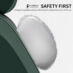 FLORICH Leather Seat Covers Full Set Automotive Car Seat Cover Front and Back Waterproof Auto Seat Covers Full Coverage Car Seat Protector Cushion Universal Fit for Most Cars SUV Trucks, Black&Green - Image 8