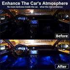 4 Pcs Magnetic Wireless Interior Car Led Lights with Remote Control | 16 Colors USB Rechargeable, Touch Ambient Led Lights for Decor - Image 3