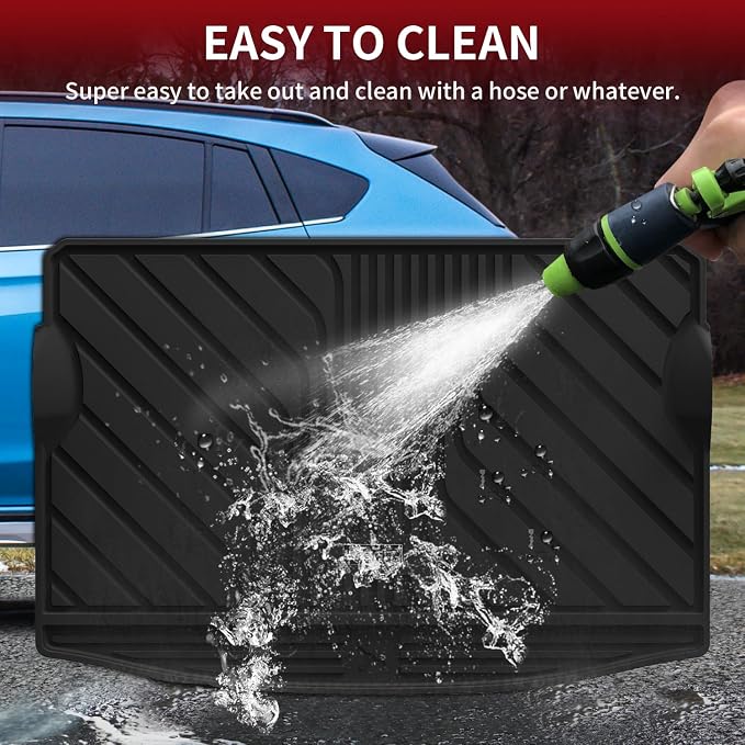 LASFIT Cargo Mat for Subaru Impreza & Crosstrek 2026 2025 2024 (Non Hybrid) | All Weather Custom Fit Anti-Slip Pet Friendly Easy Clean TPE Trunk Mat Cargo Tray Liner Accessories, Black - Image 7