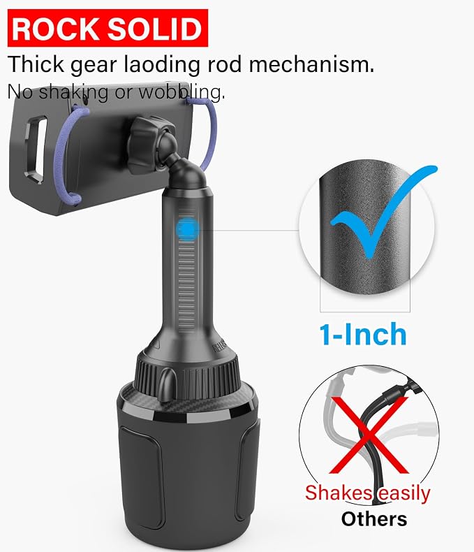 APPS2Car Solid Cup Holder Tablet Mount for Car, iPad Car Mount for Truck (Pack of 2) - Image 4