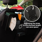 Car Tissue Holder,Back Seat Organizer with Cup Holder,Multifunctional Car Headrest Seat Back Storage,Snack Organizers for Kids,Large Tissue Box Cover Fit for 100-130 Regular Size Tissues - Image 4