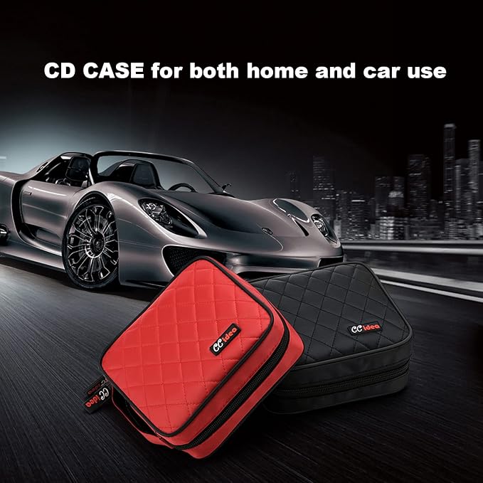 CCidea CD DVD Case Holder, Portable Disc Storage Wallet Binder, Multiple Capacity CD Organizer for Car Home Travel, Anti-Scratch Blu-Ray Game Disc Storage (Black) - Image 6