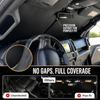 Zanch Custom Windshield Sun Shade for Nissan Sentra 2020-2024, 7-Layer UV & Heat Block, 3D Laser Scanned, Interior Protection, Keep Car Cooler, Foldable Car Accessories - Image 4