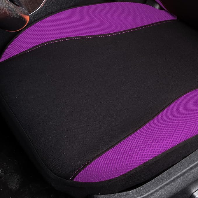 Flying Banner Butterfly car seat Covers ful Set Fashion Universal Lady Woman Female Rear Bench Split Colorized (Full Set, Purple) - Image 6