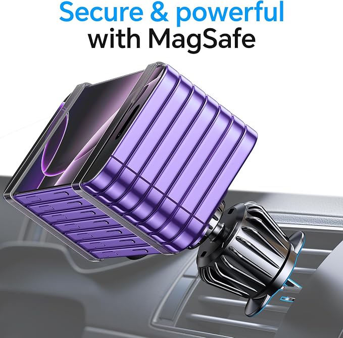 for iPhone Magsafe car Mount【20 Strong Magnets】Magnetic Phone Holder for Car Dashboard【360° Rotation】Hands Free Car Phone Holder Mount Dash Fit iPhone 15 14 13 12 Pro Max Plus MagSafe Car Accessories - Image 9