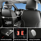 Seat Covers Fit for GMC Sierra 1500/2500/3500 HD 2007-2025,Premium Leather, Waterproof, All-Weather, Airbag Compatible, Breathable, Only 2 Front seat Covers, Red - Image 4