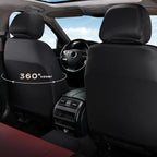 Coverado Seat Covers Full Set, Waterproof Car Seat Covers, PU Leather & Breathable Mesh Seat Protectors, 5-Piece Automotive Seat Covers, Universal Fit for SUVs, Trucks, Sedans - Image 8