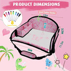 Kids Travel Tray for Car Seat, Toddler Car Seat Activity Tray, Kids Carseat Lap Table, Road Trip Essentials for Airplane, Lap Desk for Kid Roadtrip Activities, Butterfly - Image 6