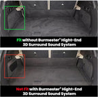 LASFIT Cargo Mat & Backrest Mat (3 Pieces) for Mercedes Benz GLS 2020-2026 | Fit for GLS 450/580/63 AMG, All Weather TPE Non-Slip Trunk Mat with Seatback, Black - Image 3