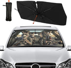 Socira Funny Donkey Car Windshield Sun Shade Umbrella Foldable Sunshade | for Front Window Auto Windshield Sunshade Covers Car Accessories Protect from Sun Rays Heat Gifts 57'' X 30'' - Image 7