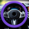 LRITER Car Steering Wheel Cover, Non-Slip Silicone Material, Purple | Multiple Color Choices, Universal Auto Parts Steering Wheel Cover, Suitable for Most Cars by LRITER