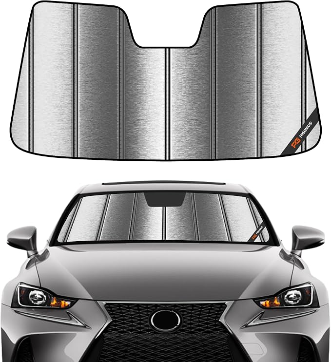 Pigenius Windshield Sun Shade for Lexus IS200t/IS250/IS300/IS350/IS F 2014-2020 - Metallic by Pigenius