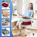 CloudBliss Donut Pillow Stadium Seat Cushion for Tailbone Pain Relief and Hemorrhoids, Memory Foam Seat Chair Cushion, Portable Seat Cushions for Bleachers, Car, Home & Office - Image 6