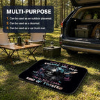 Car Trunk Mat for SUV, 29"x39" Halloween Gothic Skull Cargo Liner Protector | All Weather Universal Cargo Liners for Dogs, Car Accessory for SUVs/Sedan/Wagons, Durable Non-Slip Washable Rear Cargo Mat - Image 5