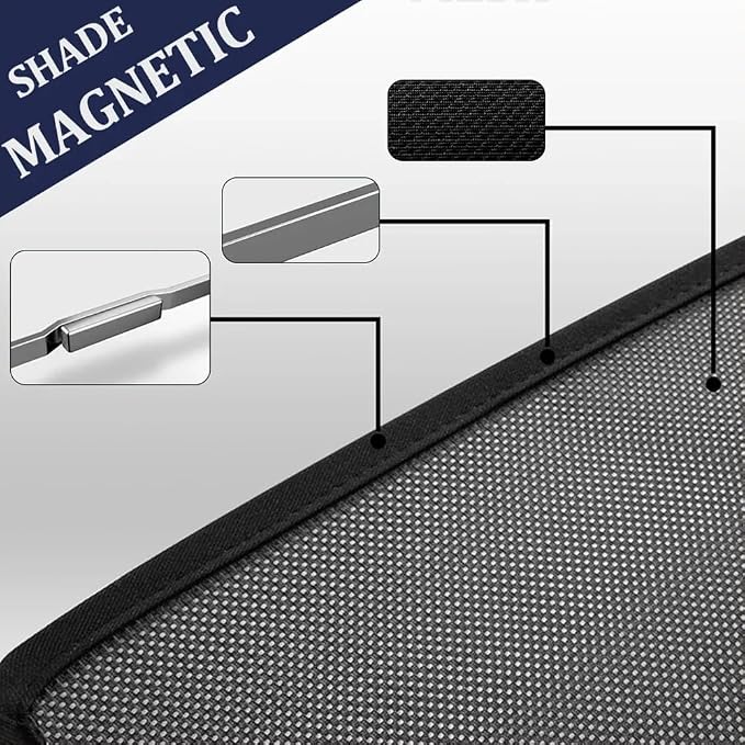 FEISHILINIYA Magnetic Rear Side Window Sunshades for Mazda CX5 (2017-2025) Polyester Privacy Curtains with Buckle for Side Passenger for CX-5 Accessories - Image 3