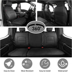 EKR F150 Seat Covers Custom Fit for (RegularCab) 2015-2020 Ford F150 XL/XLT & 2017-2022 F250/F350/F450 XL/XLT(First Row Only),Heavy Duty Waterproof Protection for Work Trucks,Faux Leather(Black) - Image 5