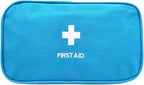 Red First Aid Bag Empty Travel Rescue Pouch First Responder Storage Medicine Emergency Bag for Car Home Office Kitchen Sport Outdoors (Blue with Handle) by Jipemtra