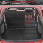 Floor Mats Set for 2023 2024 2025 2026 Honda CRV Gas | with Lower Deck Non-Hybrid Trunk Mat Cargo Mat Liner TPE All Weather Back Seat Cover 2024 CR-V Accessories - Image 8